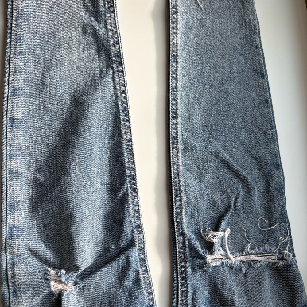Rag & Bone Perfectly Distressed Blue Cropped Ankle Jeans 26 - Picture 5 of 7